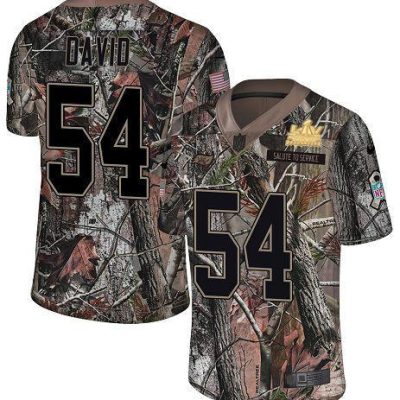 Nike Buccaneers #54 Lavonte David Camo Super Bowl LV Champions Patch Stitched NFL Limited Rush Realtree Jersey