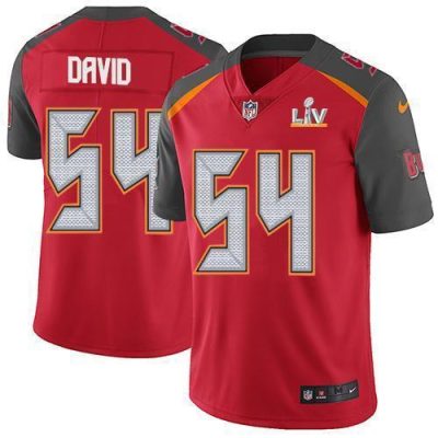 Nike Buccaneers #54 Lavonte David Red Team Color Super Bowl LV Bound Stitched NFL Vapor Untouchable Limited Jersey