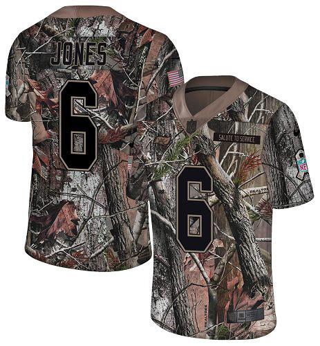Nike Buccaneers #6 Julio Jones Camo Stitched NFL Limited Rush Realtree Jersey
