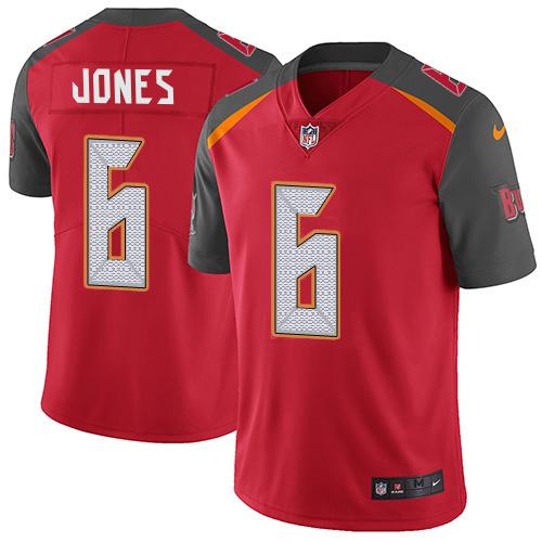 Nike Buccaneers #6 Julio Jones Red Team Color Stitched NFL Vapor Untouchable Limited Jersey