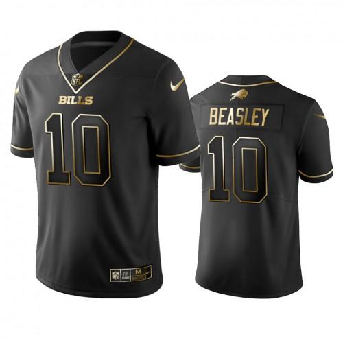 Buffalo Bills #10 Cole Beasley Black Golden Limited Edition Stitched NFL Jersey