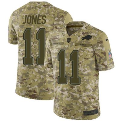 Buffalo Bills #11 Zay Jones Camo Stitched NFL Limited 2018 Salute To Service Jersey