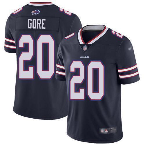 Buffalo Bills #20 Frank Gore Navy Stitched NFL Limited Inverted Legend Jersey