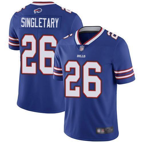 Buffalo Bills #26 Devin Singletary Royal Blue Team Color Stitched NFL Vapor Untouchable Limited Jersey
