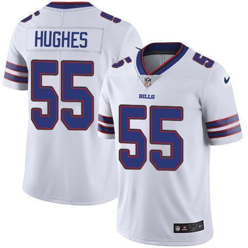 Buffalo Bills #55 Jerry Hughes White Stitched NFL Vapor Untouchable Limited Jersey