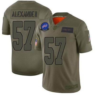 Buffalo Bills #57 Lorenzo Alexander Camo Stitched NFL Limited 2019 Salute To Service Jersey