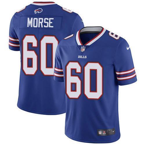 Buffalo Bills #60 Mitch Morse Royal Blue Team Color Stitched NFL Vapor Untouchable Limited Jersey