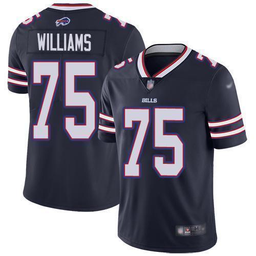 Buffalo Bills #75 Daryl Williams Navy Stitched NFL Limited Inverted Legend Jersey