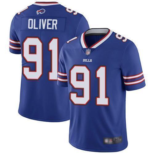 Buffalo Bills #91 Ed Oliver Royal Blue Team Color Stitched NFL Vapor Untouchable Limited Jersey