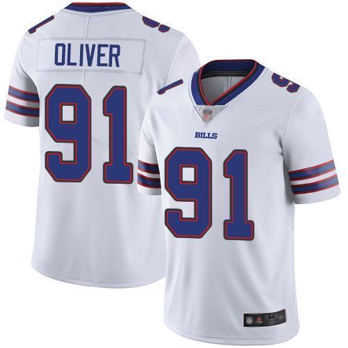 Buffalo Bills #91 Ed Oliver White Stitched NFL Vapor Untouchable Limited Jersey