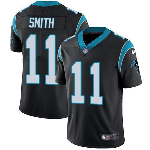 Nike Carolina Panthers #11 Torrey Smith Black Team Color Stitched NFL Vapor Untouchable Limited Jersey