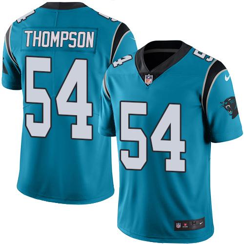 Nike Carolina Panthers #54 Shaq Thompson Blue Alternate Stitched NFL Vapor Untouchable Limited Jersey