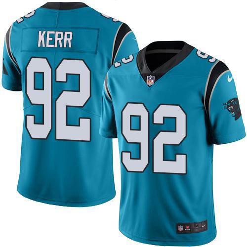 Nike Carolina Panthers #92 Zach Kerr Blue Alternate Stitched NFL Vapor Untouchable Limited Jersey