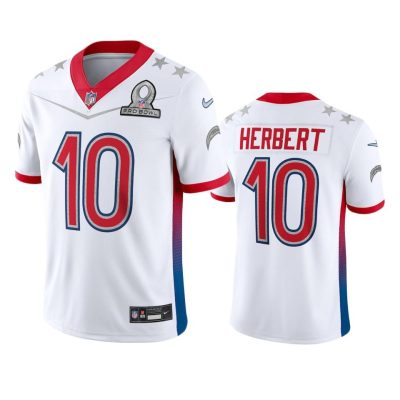 Nike Chargers #10 Justin Herbert NFL 2022 AFC Pro Bowl Game Jersey White