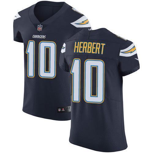 Nike Chargers #10 Justin Herbert Navy Blue Team Color Stitched NFL Vapor Untouchable Elite Jersey