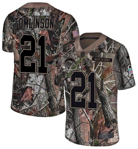 Nike Chargers #21 LaDainian Tomlinson Camo Stitched NFL Limited Rush Realtree Jersey