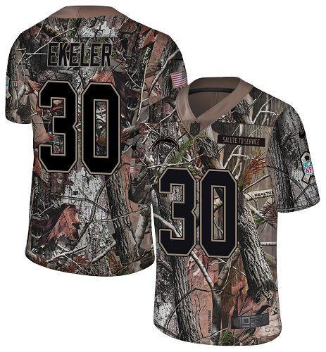 Nike Chargers #30 Austin Ekeler Camo Stitched NFL Limited Rush Realtree Jersey
