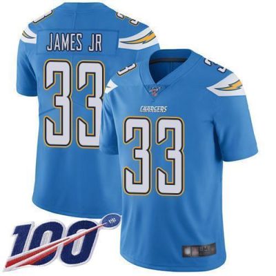 Nike Chargers #33 Derwin James Jr Electric Blue Alternate Stitched NFL 100th Season Vapor Limited Jersey