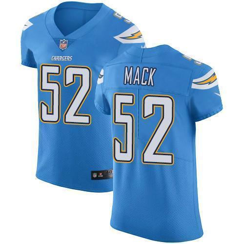 Nike Chargers #52 Khalil Mack Electric Blue Alternate Stitched NFL New Elite Jersey