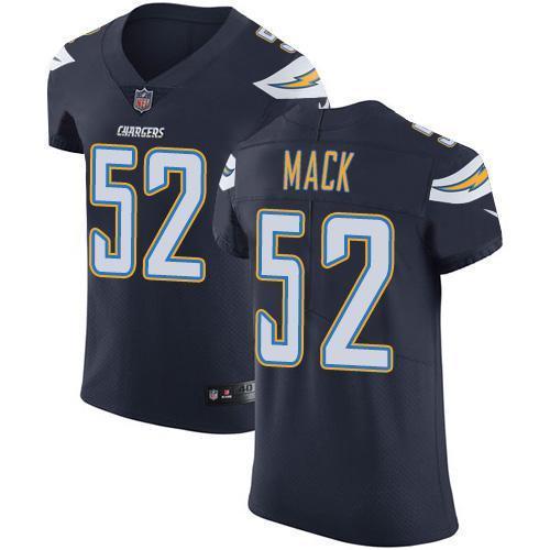 Nike Chargers #52 Khalil Mack Navy Blue Team Color Stitched NFL Vapor Untouchable Elite Jersey
