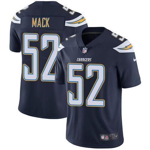 Nike Chargers #52 Khalil Mack Navy Blue Team Color Stitched NFL Vapor Untouchable Limited Jersey