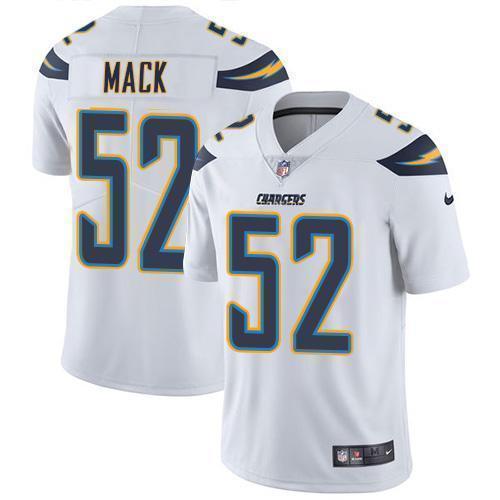 Nike Chargers #52 Khalil Mack White Stitched NFL Vapor Untouchable Limited Jersey
