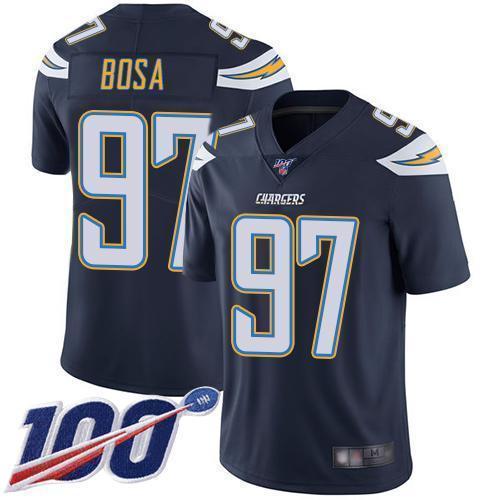 Nike Chargers #97 Joey Bosa Navy Blue Team Color Stitched NFL 100th Season Vapor Limited Jersey