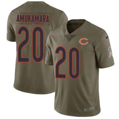 Nike Chicago Bears #20 Prince Amukamara Olive Stitched NFL Limited 2017 Salute To Service Jersey