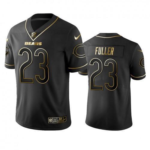 Nike Chicago Bears #23 Kyle Fuller Black Golden Limited Edition Stitched NFL Jersey