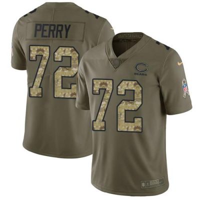 Nike Chicago Bears #72 William Perry Olive/Camo Stitched NFL Limited 2017 Salute To Service Jersey