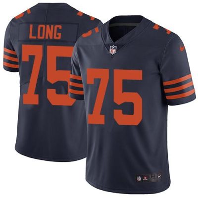 Nike Chicago Bears #75 Kyle Long Navy Blue Alternate Stitched NFL Vapor Untouchable Limited Jersey