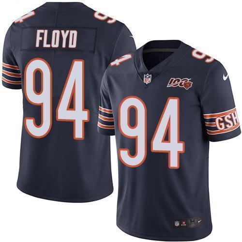 Nike Chicago Bears #94 Leonard Floyd Navy Blue Team Color 100th Season Stitched NFL Vapor Untouchable Limited Jersey