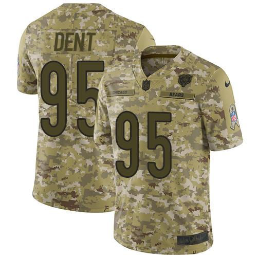 Nike Chicago Bears #95 Richard Dent Camo Stitched NFL Limited 2018 Salute To Service Jersey