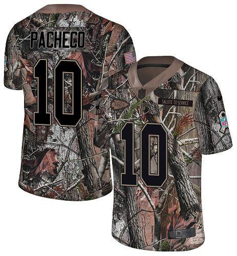 Nike Chiefs #10 Isiah Pacheco Camo Stitched NFL Limited Rush Realtree Jersey