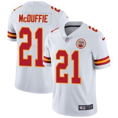 Nike Chiefs #21 Trent McDuffie White Stitched NFL Vapor Untouchable Limited Jersey