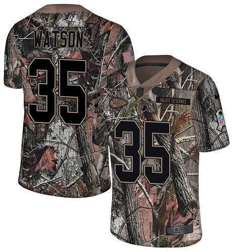 Nike Chiefs #35 Jaylen Watson Camo Stitched NFL Limited Rush Realtree Jersey