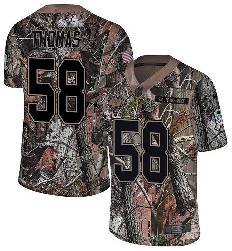 Nike Chiefs #58 Derrick Thomas Camo Stitched NFL Limited Rush Realtree Jersey