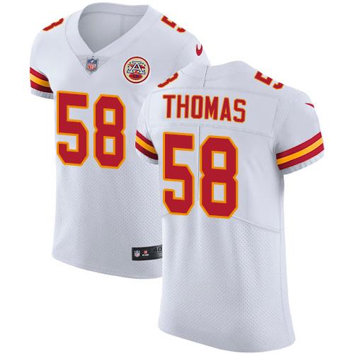 Nike Chiefs #58 Derrick Thomas White Stitched NFL Vapor Untouchable Elite Jersey