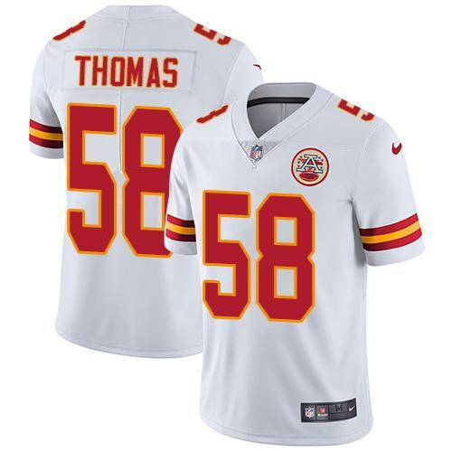 Nike Chiefs #58 Derrick Thomas White Stitched NFL Vapor Untouchable Limited Jersey