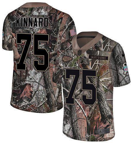 Nike Chiefs #75 Darian Kinnard Camo Stitched NFL Limited Rush Realtree Jersey