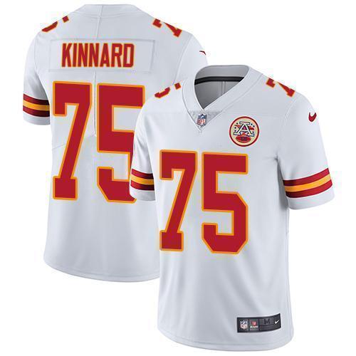 Nike Chiefs #75 Darian Kinnard White Stitched NFL Vapor Untouchable Limited Jersey