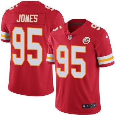 Nike Chiefs #95 Chris Jones Red Team Color Stitched NFL Vapor Untouchable Limited Jersey