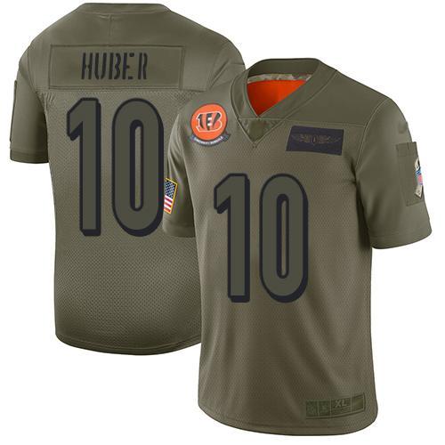 Nike Cincinnati Bengals #10 Kevin Huber Camo Stitched NFL Limited 2019 Salute To Service Jersey