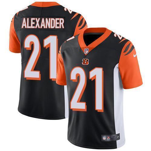 Nike Cincinnati Bengals #21 Mackensie Alexander Black Team Color Stitched NFL Vapor Untouchable Limited Jersey