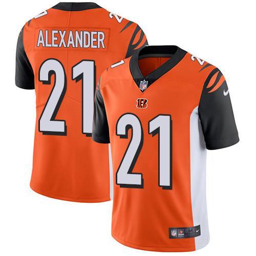 Nike Cincinnati Bengals #21 Mackensie Alexander Orange Alternate Stitched NFL Vapor Untouchable Limited Jersey