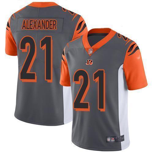 Nike Cincinnati Bengals #21 Mackensie Alexander Silver Stitched NFL Limited Inverted Legend Jersey