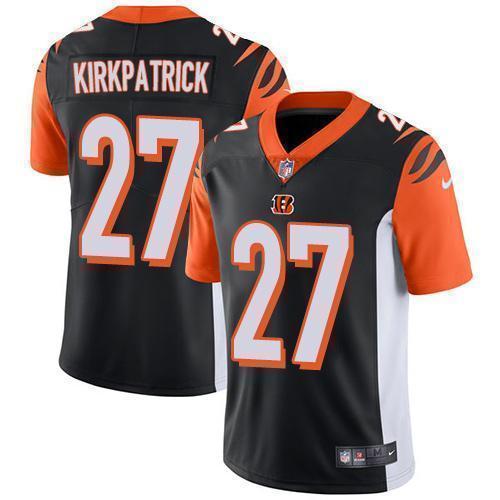Nike Cincinnati Bengals #27 Dre Kirkpatrick Black Team Color Stitched NFL Vapor Untouchable Limited Jersey