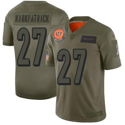 Nike Cincinnati Bengals #27 Dre Kirkpatrick Camo Stitched NFL Limited 2019 Salute To Service Jersey