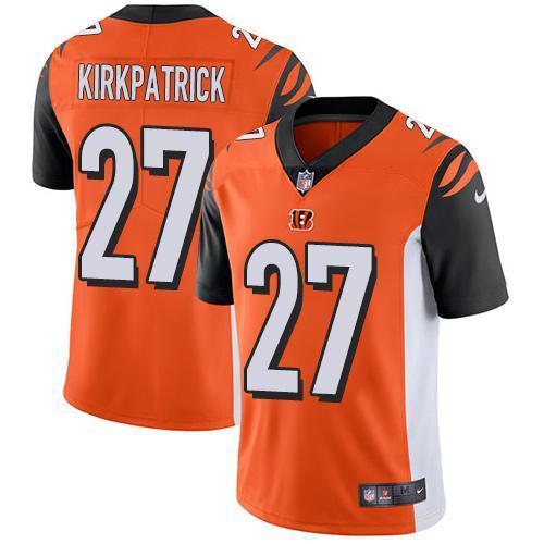 Nike Cincinnati Bengals #27 Dre Kirkpatrick Orange Alternate Stitched NFL Vapor Untouchable Limited Jersey