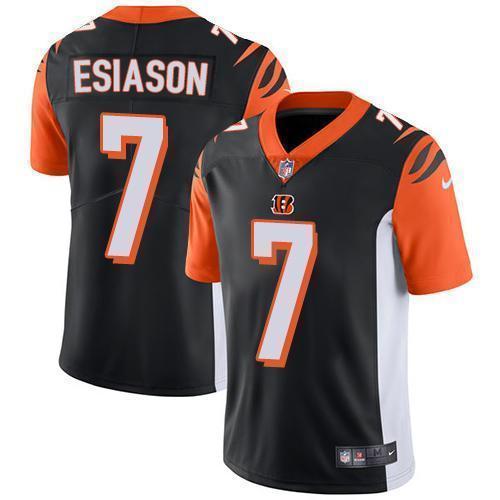 Nike Cincinnati Bengals #7 Boomer Esiason Black Team Color Stitched NFL Vapor Untouchable Limited Jersey